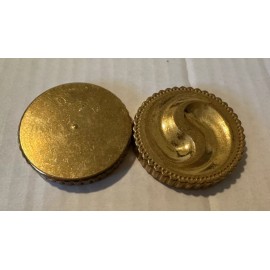 pog ONE Vintage Brass POG “Spinner” Slammer 1990s Yin Yang Double Thick