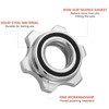 Healeved 2PCS 2.5cm Barbell Collars, Anti-Slip Spins-Lock Clamps for Olympice