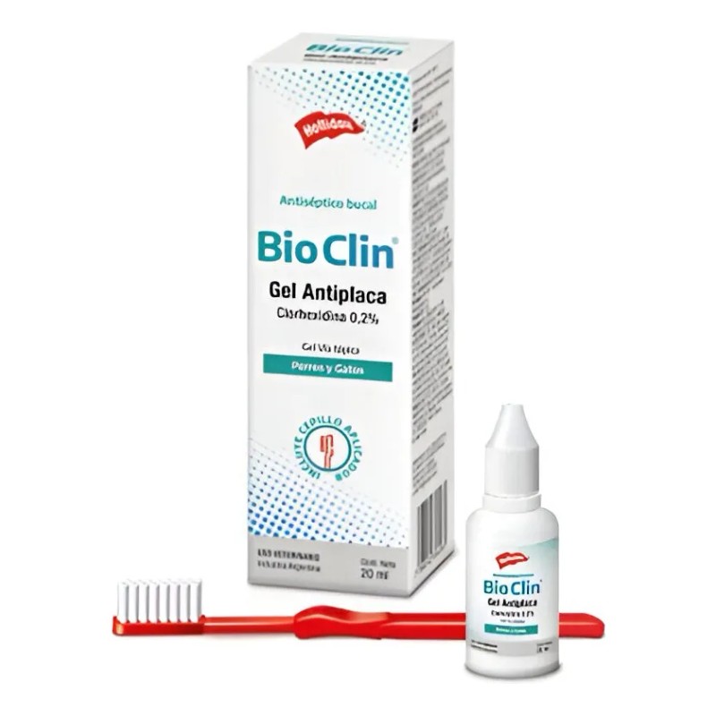 Holliday Gel Antiplaca Bioclin Perros Gatos 20ml Sin Sabor Con