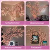 Gresonic Cherry Blossoms Willow Vine Wall Decoration - 48 LEDs