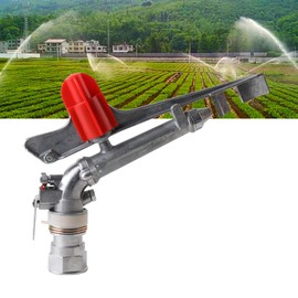 HOTSTORE 1.5'' Agriculture Irrigation Spray Gun Sprinkler Large-Area Irrigation Spray Gun Garden Farm Watering Sprinkler 360° Adjustable Watering for Farms, Orchards, Tea Gardens, Forestry