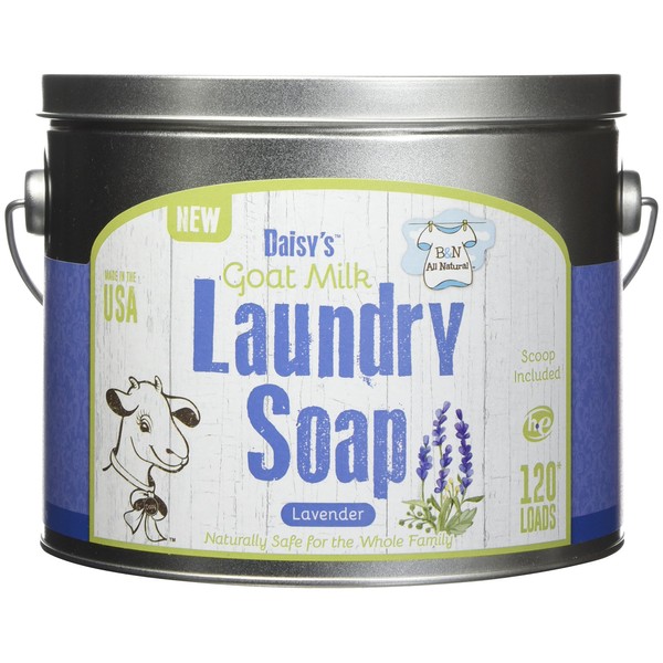 Brooke & Nora at Home - Daisy’s Goat Milk Laundry Soap, Organic Laundry Detergent with Lavender Scent, Gluten-Free, Paraben-Free, Lasts up to 120 Loads