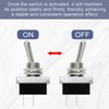 2 PCS KN3(D)-101 Metal Toggle Switches, 12V 25A SPST ON/OFF