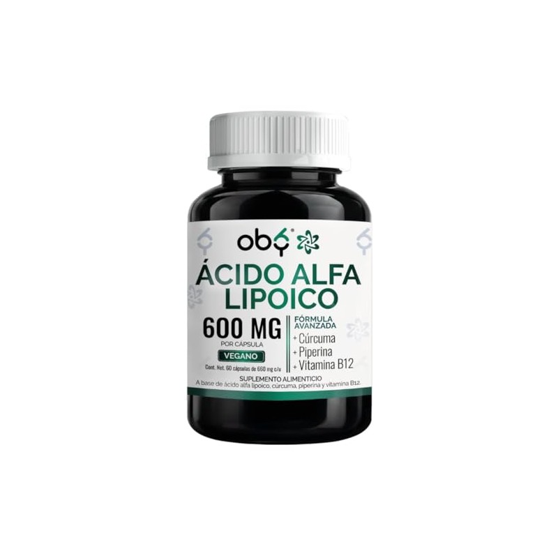 Acido Alfa Lipoico Ala 600mg Curcuma Piperina Fórmula Avanzada Antioxidante