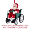 The Bridge Collection Santa in Wheelchair Ornament - Santa Claus