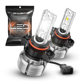 SEALIGHT 5202 LED Fog Light Bulbs or DRL, 12000LM Super Bright 5201/PS24W LED Fog Lights, Real 1:1 Mini Size Replacement for car, trucks, SUVS, Non-polarity, Pack of 2