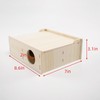 Xiylon Multi-Chamber Wooden Hamster Hideout & Tunnel - Chew-Proof Natural