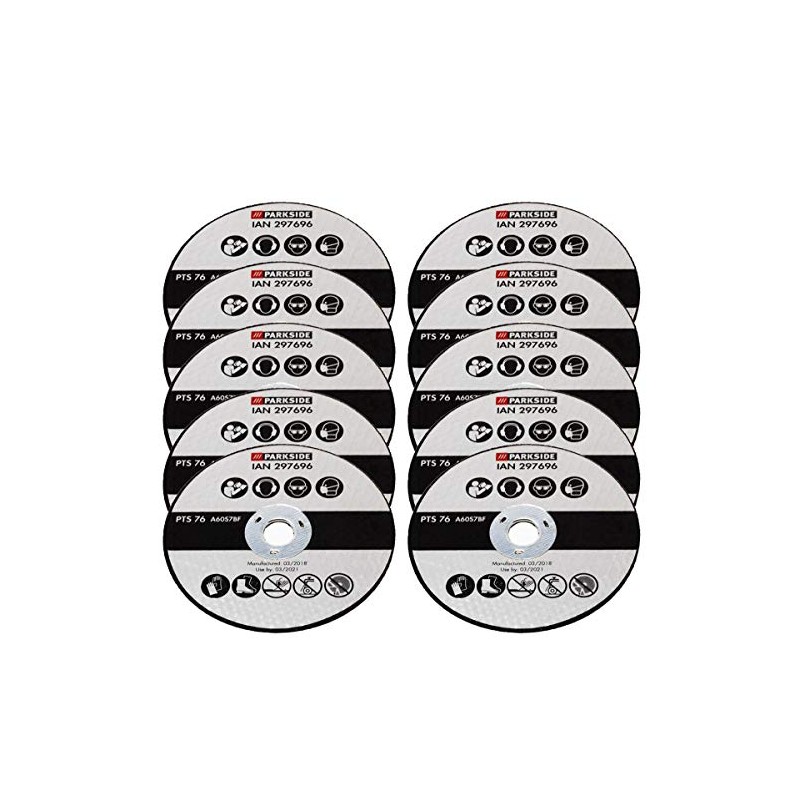 Parkside Pack of 10 Cutting Discs Replacement for Parkside Angle