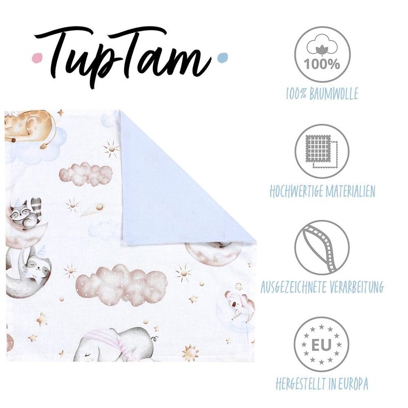 TupTam Children's Decorative Patterned Cushion Cover with Envelope Closure, Set