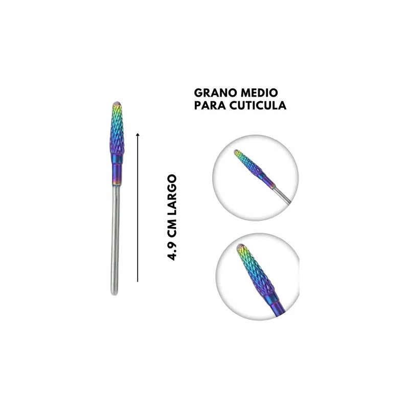 Punta De Pulidor Drill Para Manicura Uñas Tungsteno Carburo