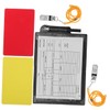 Outanaya Professional Soccer Referee Kit Cards Whistles Notepad Pen Wallet