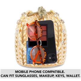 Aheli Indian Potli Bags Gift for Women Evening Bag Clutch Ethnic Bride Purse with Drawstring