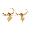 Arracadas con dije - Hoops with charm - Chapa de