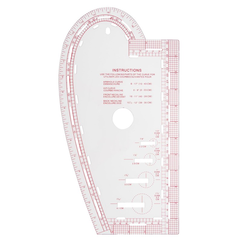 Sew Easy Curved Template – 13.875 x 7.375” Quilting &