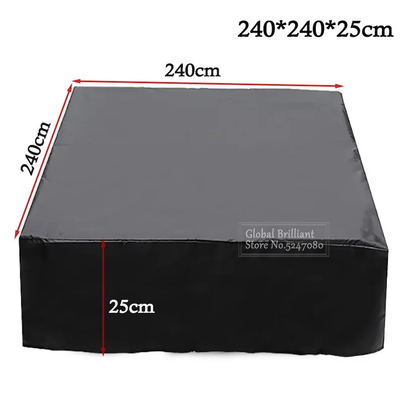 210D Oxford Square Hot Tub Cover, 78.7 x 78.7 x