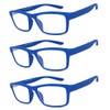 VeryHobby® Men Women Retro Square Rubberized Frame Reading Glasses Spring