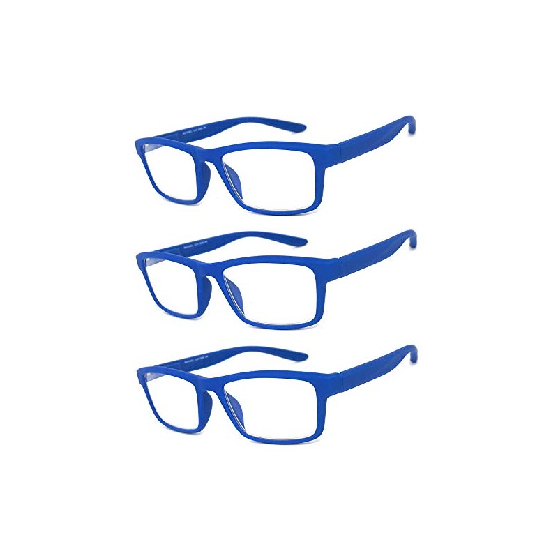 VeryHobby® Men Women Retro Square Rubberized Frame Reading Glasses Spring