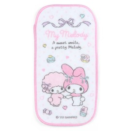 Sanrio 631442 Half Petite Towels, Set of 2, My Melody, My Melody, Washing Change Towel, Character 3.5 x 0.1 x 7.1 inches (9 x 0.3 x 18 cm)