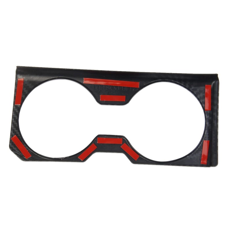 Carbon Fiber Cup Holder Panel Cover Trim Accessories for Polaris