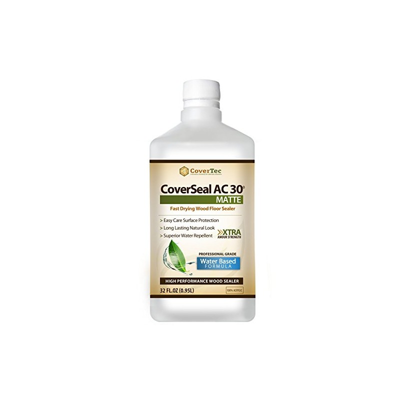 CoverSeal AC30 Matte Wood Sealer, Durable, Fast Setting, Water based,