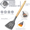 Umite Chef Silicone Kitchen Utensil Set, 34PCS Heat Resistant Kitchen