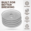6 Pcs Universal French Press Filter Screen 3" 304 Stainless