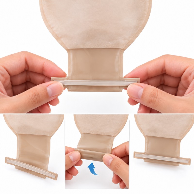 10 Pcs One-Piece Drainable Colostomy Bag for Ostomy Care –