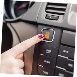 GRIRIW Car Door Sticker Led Car Button Decal Fluorescent Vehicle Glow Stickers Easy Install