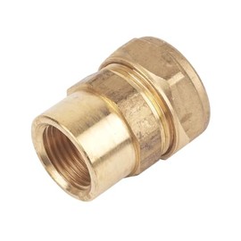 hep® 22mm Compression by 1/2" BSP Brass Female Iron Coupler Straight Adaptors 22mm x 1/2" Female (Pack of 1)