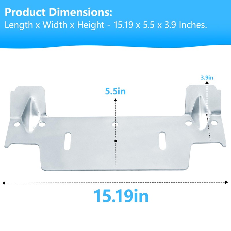 382430-1120A Steel Hanging Bracket for Wall-Mounted Sink, Featuring Multiple Holes