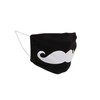 Bodico Cute moustache Washable Cotton Reusable Kids Face Mask, Black