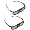 2Pcs 144Hz 3D Active Shutter Glasses DLP LinK LCD Lens