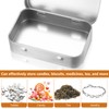 9 Pcs Tins Containers, Metal Tins with Lids, Metal Rectangular