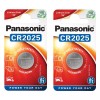 Panasonic 2 x CR2025 3V Lithium Coin Cell Battery for