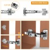 2 Pack Full Overlay 165 Degree Soft Close Cabinet Hinges,