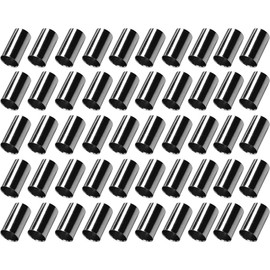cyclingcolors 50 pieces Bowden cable brake cable end cap end sleeves 5 mm brake cable silver bicycle spare parts
