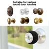 Round Door Knob Covers, 4PCS Door Handle Covers Anti-Scald Door