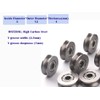 CHEERBRIGHT 50 Pieces Deep V Groove Guide Pulley Rail Ball