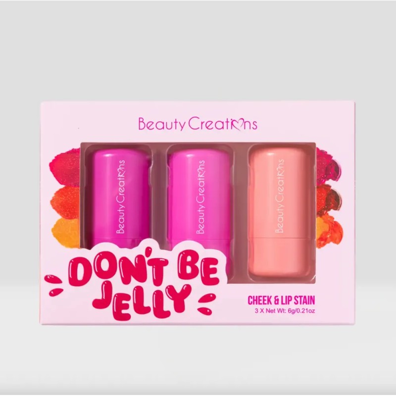 Set 3 Tintas Labial Mejilla Dont Be Jelly Beauty Creations®