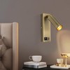 LED Wall Mounted Spotlight Adjustable Angle USB Port Design Stylish