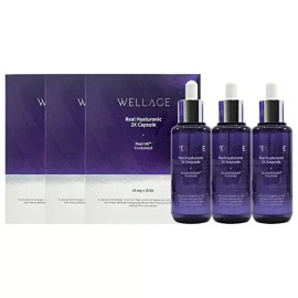 Wellage [웰라쥬][홈쇼핑 최신상] 웰라쥬 리얼 히알루로닉 리프팅 캡슐 시즌3 90회분+액티브 앰플 70ml 3개 [Wellage][Latest Home Shopping] Wellage Real Hyaluronic Lifting Capsule Season 3 90 servings + 3 Active Ampoules 70ml [Wellage Season 3 90 episodes + 3 ampoules 70ml]