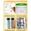 24 Plumones Pizarrón Blanco Delgados Magnéticos C/borrador