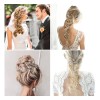 Accesorios For El Cabello De Novia Con Perlas Plateadas