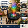 Solar Fountain Pump with LED Lights for Garden Ponds –