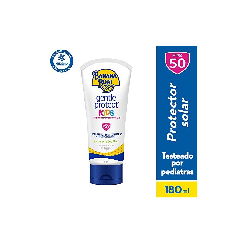 BANANA BOAT Gentle Protect Kids FPS 50 Loción 180 ml