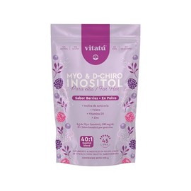 Vitat  Myo Inositol  D-Chiro Inositol Sabor Berries relacin 401 con Folato  Vitamina D3  Zinc, Suplemento Alimenticio en polvo diseado para Mujeres...