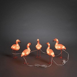 LED acrylic flamingos