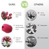 Rose Red Artificial Tulips, 2 Bundles 14Pcs, Fake Tulips Artificial