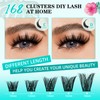 Wet Look Eyelash Extensions, 168 Pieces, Eyelash Clusters, Lashes, Ultra-Thin