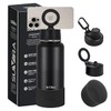 Suvira Stainless Steel Insulated Water Bottle & Magnetic Lid-Compatible with